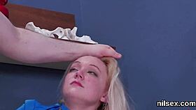 Nasty chick dragged to butt hole asylum for brutal painful banging therapy