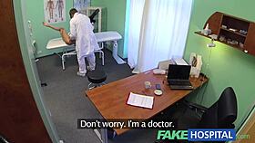 Fakehospital blonde nurse grabs doctor's full naughty focus