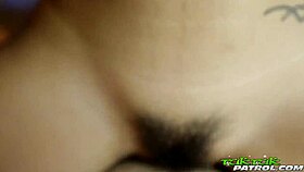 quiet cute thai girl with small tits savors hard white penis action