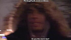 girl picks up a guy for sex in exchange for 1000 euro outdoors