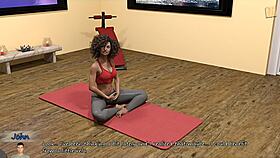 Watch Gorgeous Gina Touch Her Pussy Through Yoga Pants?