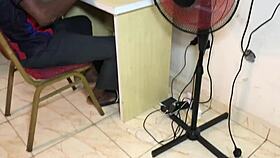 Wow, naughty student begged for a pass! Had to suck and bang her math teacher hard!