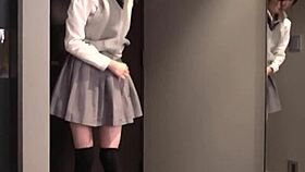 Papa Katsu Jk With Petite Beauty In Erotic Costume