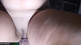 ballsdeep pussy creampie filling her tight pussy with hot cum