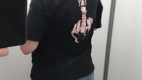 Shellyseth and smarien75 fuck in walmart dressing room