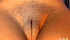 Big pussy fan Sexystacy7 shows off her big wet hole