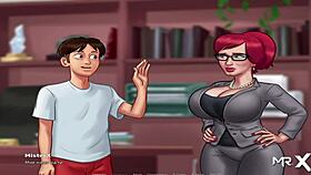 summertimesaga e2 62 - redhead babe gets her tight pussy drilled in hot anime action