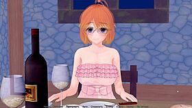 HS tutor gameplay: Big tits muff diving!