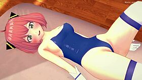 Anya comes back wet from the pool, she's so hot and craving a huge cock in this adult version!