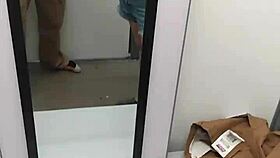 Shellyseth and smarien75 fuck in walmart dressing room