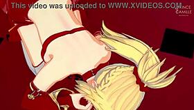 Mordred from Fate Apocrypha masturbating you and letting you cum inside 😏