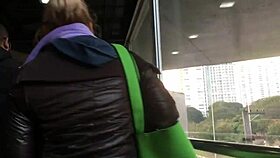 Why Touch the Brown Nylon Jacket of a Chubby Girl on the Street in Part 1?