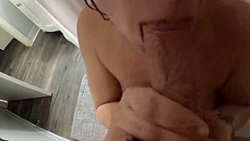 couple enjoys bathing with a curvy girl in the wet shower