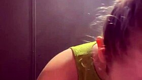 Crazy gym fucking in public with big ass orgasm!