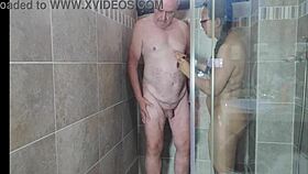 preview hot shave in shower with agarabas and olpr close up