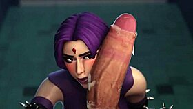 raven, cutting loose with monster cock?