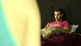 Married couple intensely double teams young twink