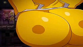 Chica shows off her big boobs