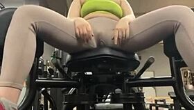 Crazy gym fucking in public with big ass orgasm!