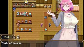 Why does the horny client grab the waitress's big tits in Philana and the elixir of life part 2?