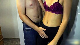 Dry Humping In Leggings Leads To Cum In Pants