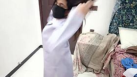 Pakistani college girl Sobia Nasir strips for a hot nude dance
