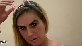 My little dwarf fucked my tasty pussy so good!