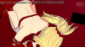 Mordred from Fate Apocrypha masturbating you and letting you cum inside 😏