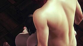 uncensored hentai with classmate in maid costume