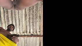 Climbing Neighbor's Roof for Clothes Hanging