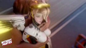 Hot 3D animated porn with big-boobed Overwatch and Genshin girls in sexy outfits