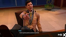 OMG, She Sucked Off Her Boss At Home In This Hentai Game!