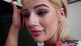 Spying on stepsister before that deep ass fucking!