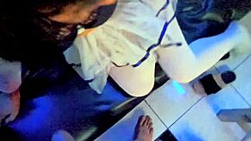 Latina Girl Next Door Gives Deep Throat Blowjob to Father-in-Law, Cum in Mouth