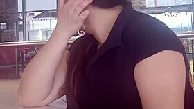 Oops, wrong hole for the milf at the mall, anal sex ends with creampie.