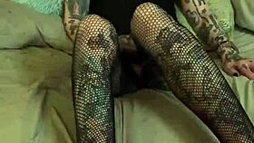 Jerk Off Encouragement With Glasses And Tattoo