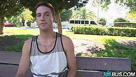 Veronica Rodriguez humiliated on bus with two cocks