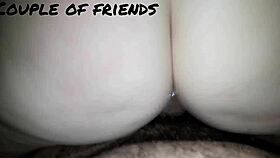 She whispers, 'Fuck my tight ass hard on the bed, babe.' Her horny girlfriend joins for intense anal with the couple.