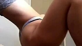 A Beautiful Brunette Teen Performs Solo Fetish On Webcam.