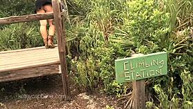 I masturbate my pussy outdoors in the park with Kelley Cabbana