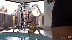 Black4k huge black cock makes slender white chick madelina dee horny