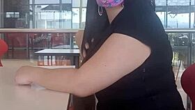 Oops, wrong hole for the milf at the mall, anal sex ends with creampie.