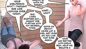 in this 3d comic, a busty big ass mature cheats with a monster cock