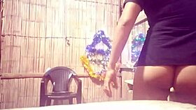 Beautiful Asian Step Mom Fucks Pizza Boy Doggystyle In Old House On Christmas