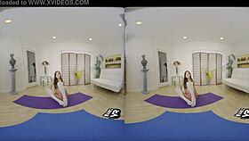 hot yoga girl rides my big dick in vr