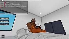 First Time Amateur Bent Over In Roblox
