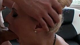 Check out squirting milf Brittany Bardot in rough 5on2 DAP battle with nasty teen Nicole Love