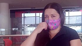 Oops, wrong hole for the milf at the mall, anal sex ends with creampie.