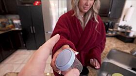 My depressed step-mom Misty needs my sperm to feel better