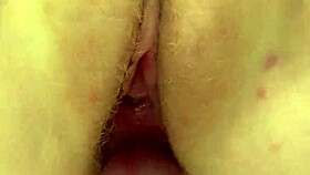 Neighbor's daughter moans during tight pussy fucking in homemade close-up